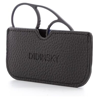 DIDINSKY Prado – Óculos de Leitura Sem Hastes com Estojo Adesivo para Telemóvel Ultrafinos, Leves e Resistentes Design Minimalista, grafite DIDINSKY Prado – Óculos de Leitura Sem Hastes com Estojo Adesivo para Telemóvel Ultrafinos, Leves e Resistentes Design Minimalista, grafite