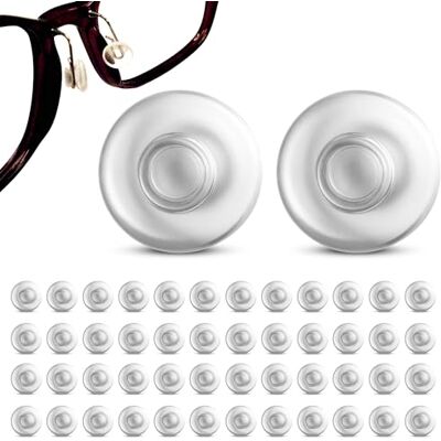 SPORTS WORLD VISION Almofadas nasais sem aro para óculos/redondas, 9 mm / 50 peças, Branco SPORTS WORLD VISION Almofadas nasais sem aro para óculos/redondas, 9 mm / 50 peças, Branco