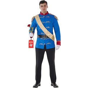 Morph Traje de príncipe encantado para homem, príncipe encantado, disfarces para carnaval e Halloween, L Morph Traje de príncipe encantado para homem, príncipe encantado, disfarces para carnaval e Halloween, L