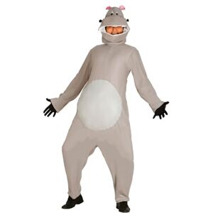 FIESTAS GUIRCA Fato de hipótamo cinzento para adulto L FIESTAS GUIRCA Fato de hipótamo cinzento para adulto L