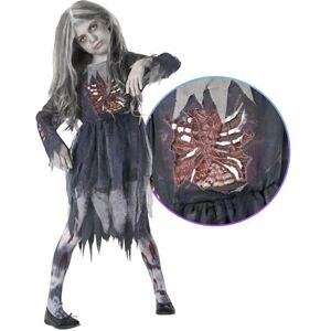 Morph Costumes disfarce zombie menina, vestido zombie para Halloween, disfarces menina zombie, L Morph Costumes disfarce zombie menina, vestido zombie para Halloween, disfarces menina zombie, L