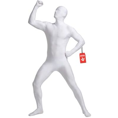 Morphsuits Disfarce de segunda pele (colado ao corpo), branco, tamanho M () Morphsuits Disfarce de segunda pele (colado ao corpo), branco, tamanho M ()