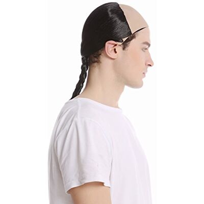 WIG ME UP 91015-ZA103 Peruca homem carnaval Halloween dinastia Qing China Calvície de cavalo trançado manchu WIG ME UP 91015-ZA103 Peruca homem carnaval Halloween dinastia Qing China Calvície de cavalo trançado manchu