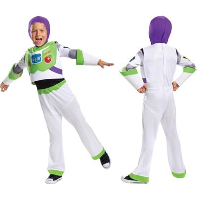 Disney Oficial Deluxe disfarce Buzz Lightyear para crianças, disfarce de brinquedo de criança, disfarce astronauta para crianças, fato astronauta para crianças, disfarce carnaval criança Halloween Disney Oficial Deluxe disfarce Buzz Lightyear para crianças, disfarce de brinquedo de criança, disfarce astronauta para crianças, fato astronauta para crianças, disfarce carnaval criança Halloween