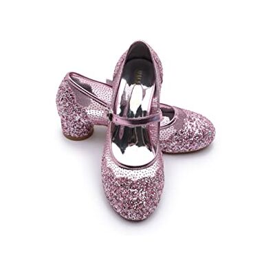 Elsa Sapatos de princesa menina tacão de 3 cm Sapatos de fantasia com brilhos e cristais Para festas, aniversários e cosplay Saltos altos de princesa menina (SH2206), ROSA, 28 UE Elsa Sapatos de princesa menina tacão de 3 cm Sapatos de fantasia com brilhos e cristais Para festas, aniversários e cosplay Saltos altos de princesa menina (SH2206), ROSA, 28 UE