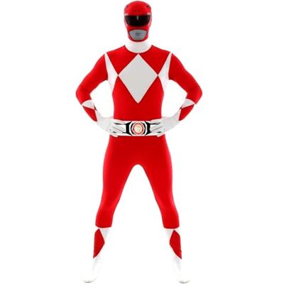 Morphsuits Disfarce de Power Rangers, vermelho, XL Morphsuits Disfarce de Power Rangers, vermelho, XL