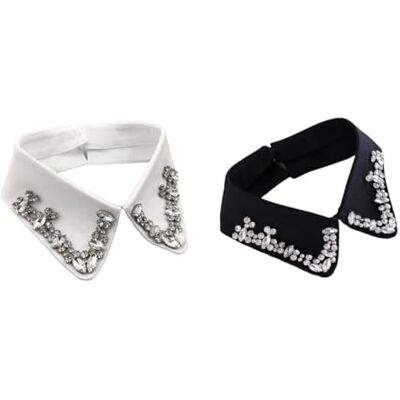 TRIXES Blusa de imitação de diamantes de imitação blouse de diamantes, disfarce de Halloween, acessório de aplique de blusa removível, multicolorido, Tamanho único TRIXES Blusa de imitação de diamantes de imitação blouse de diamantes, disfarce de Halloween, acessório de aplique de blusa removível, multicolorido, Tamanho único