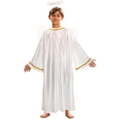 My Other Me Disfarce de anjo branco infantil unissexo com túnica com asas. Perfeito para brilhar em celebrações especiais Incluye túnica blanca con alas My Other Me Disfarce de anjo branco infantil unissexo com túnica com asas. Perfeito para brilhar em celebrações especiais Incluye túnica blanca con alas
