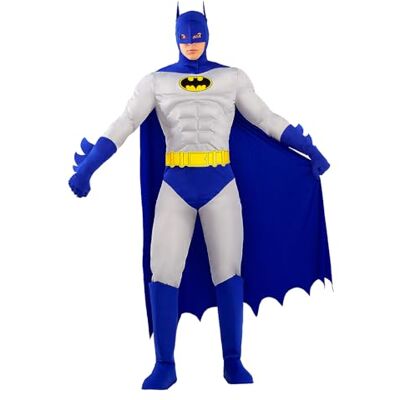 Funidelia Disfarce oficial de Batman para homem The Brave and the Bold, fato do Cavaleiro das Trevas para adultos, disfarces de carnaval, Halloween e festas – Tamanho L Funidelia Disfarce oficial de Batman para homem The Brave and the Bold, fato do Cavaleiro das Trevas para adultos, disfarces de carnaval, Halloween e festas – Tamanho L