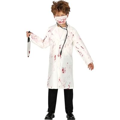 FIESTAS GUIRCA Disfarce de médico louco infantil criança, 10-12 anos FIESTAS GUIRCA Disfarce de médico louco infantil criança, 10-12 anos
