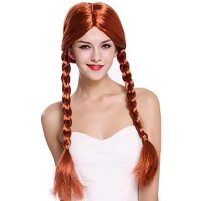WIG ME UP 90958-ZA131 Peruca mulher carnaval Halloween vermelho longo tranças trançadas colegial travesso WIG ME UP 90958-ZA131 Peruca mulher carnaval Halloween vermelho longo tranças trançadas colegial travesso