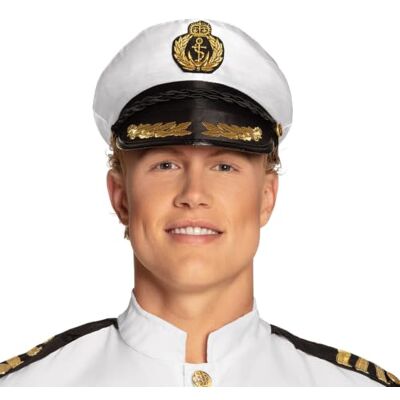 Boland 79870 Outro chapéu de almirante Edward, multicolorido, unidade (Ciao Srl 79870) Gorra con cordón y ancla para disfraces de capitán, carnaval y fiestas temáticas, uniforme, profesional Boland 79870 Outro chapéu de almirante Edward, multicolorido, unidade (Ciao Srl 79870) Gorra con cordón y ancla para disfraces de capitán, carnaval y fiestas temáticas, uniforme, profesional