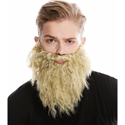 WIG ME UP -ZA89 Barba longa loira clara carnaval Halloween hipster bandeira ladrão profeta Moisés WIG ME UP -ZA89 Barba longa loira clara carnaval Halloween hipster bandeira ladrão profeta Moisés