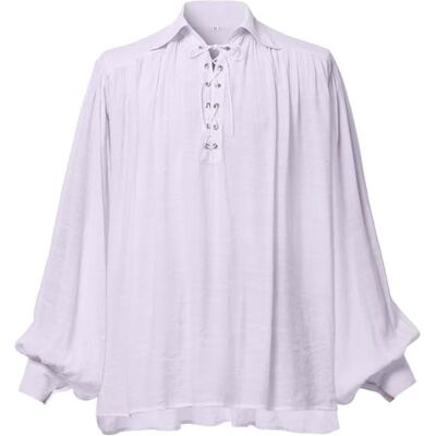 GRACEART Homens Pirata Camisa Disfarce (Médio, Preto), Branco, L GRACEART Homens Pirata Camisa Disfarce (Médio, Preto), Branco, L