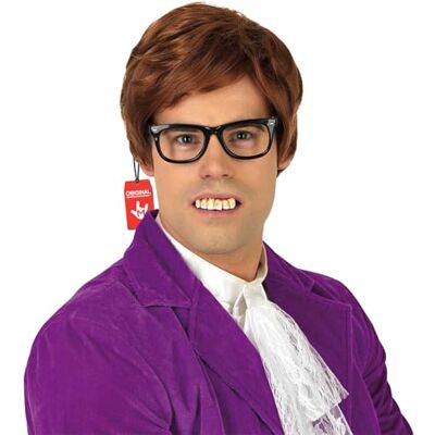 Fun Shack Peruca castanha curta estilo espião sesscompleto homem adulto acessório cabelo disfarce carnaval tamanho único Fun Shack Peruca castanha curta estilo espião sesscompleto homem adulto acessório cabelo disfarce carnaval tamanho único
