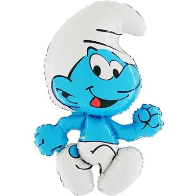 Toyland ® 80 cm Balão de alumínio em forma de Smurf balões para festas infantis Toyland ® 80 cm Balão de alumínio em forma de Smurf balões para festas infantis