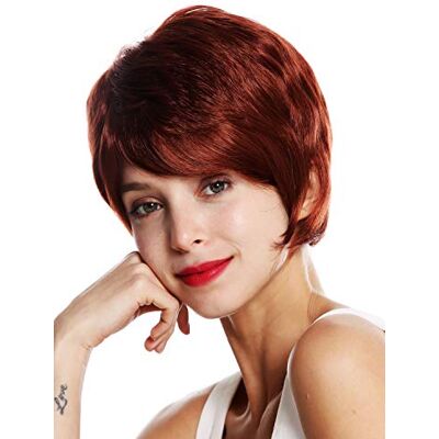 WIG ME UP -130 peruca de mulher cabelo curto grosso casual vermelho cobre WIG ME UP -130 peruca de mulher cabelo curto grosso casual vermelho cobre