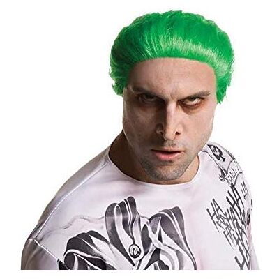 Rubies Peruca The Joker para adulto, Warner Bros DC Comics, complementa o seu disfarce, oficial DC para Halloween, carnaval, festas e cosplay Rubies Peruca The Joker para adulto, Warner Bros DC Comics, complementa o seu disfarce, oficial DC para Halloween, carnaval, festas e cosplay