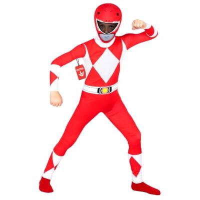 Morphsuits Vermelho Mighty Morphin disfarce Power Ranger menino e menina, disfarces para carnaval e Halloween Mono Integral Rojo con Capucha, Segunda Piel, Cierre de Cremallera, Perfecto para Halloween, Ideal para Cosplay Morphsuits Vermelho Mighty Morphin disfarce Power Ranger menino e menina, disfarces para carnaval e Halloween Mono Integral Rojo con Capucha, Segunda Piel, Cierre de Cremallera, Perfecto para Halloween, Ideal para Cosplay