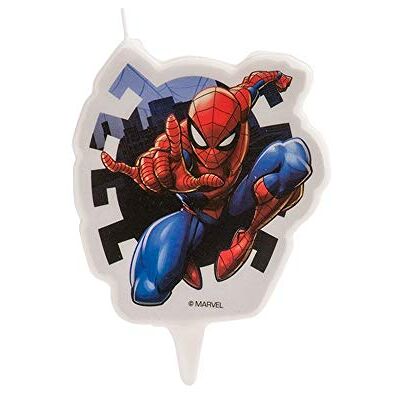 dekora Vela de aniversário 2D, homem-aranha de 7 cm dekora Vela de aniversário 2D, homem-aranha de 7 cm