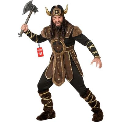 Morph Disfarce Viking para homem, fato de guerreiro nórdico, disfarces para carnaval e Halloween, XL Morph Disfarce Viking para homem, fato de guerreiro nórdico, disfarces para carnaval e Halloween, XL