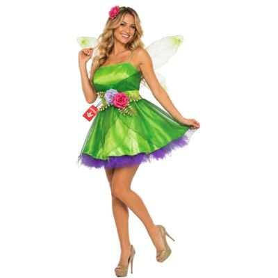 Fun Shack Traje de fada verde mulher, disfarce de fada Halloween mulher, XL Fun Shack Traje de fada verde mulher, disfarce de fada Halloween mulher, XL