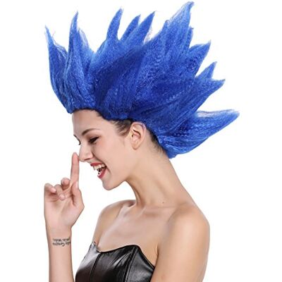 WIG ME UP 91062-PC3 Peruca homens mulheres carnaval Halloween cosplay Loki flor tulipa tempesta azul WIG ME UP 91062-PC3 Peruca homens mulheres carnaval Halloween cosplay Loki flor tulipa tempesta azul