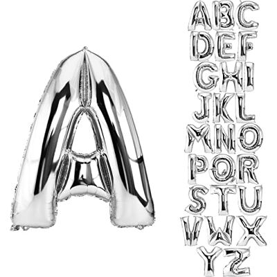 DekoRex ® Letras balão de folha insuflável para a sua comemoração de aniversário ou para o seu casamento de hélio 100 cm letra A DekoRex ® Letras balão de folha insuflável para a sua comemoração de aniversário ou para o seu casamento de hélio 100 cm letra A