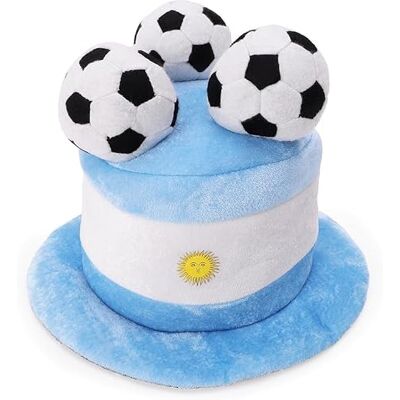 Toyland ® Chapéu de copa para fãs com design de bandeira e bolas em 3D, copa do mundo, Europa, festas de fantasia, tamanho único para adultos, a escolher entre 10 países Toyland ® Chapéu de copa para fãs com design de bandeira e bolas em 3D, copa do mundo, Europa, festas de fantasia, tamanho único para adultos, a escolher entre 10 países