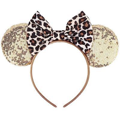 DRESHOW Orelhas de Rato Tiaras com Laço Decoração de Festa com Brilho Fantasia de Cosplay para Mulheres DRESHOW Orelhas de Rato Tiaras com Laço Decoração de Festa com Brilho Fantasia de Cosplay para Mulheres