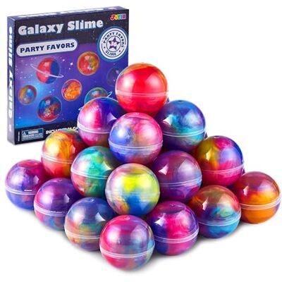 JOYIN Kit de Slime para Festas, 36 Pacotes de Bolas de Slime Galáxia para Lembrancinhas de Festa elástico, não pegajoso, Livre de Sujeira, aliviar o estresse, e Seguro para Meninas e Meninos JOYIN Kit de Slime para Festas, 36 Pacotes de Bolas de Slime Galáxia para Lembrancinhas de Festa elástico, não pegajoso, Livre de Sujeira, aliviar o estresse, e Seguro para Meninas e Meninos