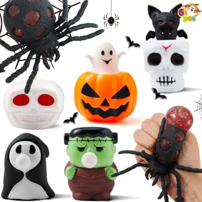 JOYIN 6 brinquedos fofos de Halloween, brinquedos fofos de aumento lento para festas de Halloween, enchimentos de sacos de presente, brinquedo suave para aliviar o stress e a ansiedade, presente para JOYIN 6 brinquedos fofos de Halloween, brinquedos fofos de aumento lento para festas de Halloween, enchimentos de sacos de presente, brinquedo suave para aliviar o stress e a ansiedade, presente para