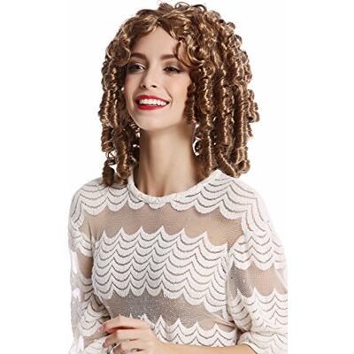 WIG ME UP 91049-ZA27A Peruca mulher Halloween carnaval barroco roco vitoriano gótico Lolita Cosplay Steampunk tira-buzones loiro escuro WIG ME UP 91049-ZA27A Peruca mulher Halloween carnaval barroco roco vitoriano gótico Lolita Cosplay Steampunk tira-buzones loiro escuro