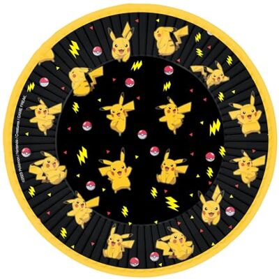 amscan 9917105-66 Pratos de sobremesa de papel para festa de aniversário de Pokémon para crianças, pacote de 8 amscan 9917105-66 Pratos de sobremesa de papel para festa de aniversário de Pokémon para crianças, pacote de 8