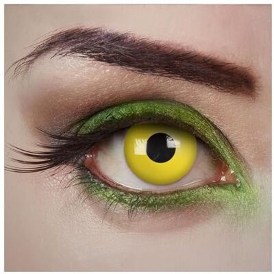 aricona Lentes de contacto coloridas lentes diárias lentes de contacto amarelas para o Halloween e festas de disfarces aricona Lentes de contacto coloridas lentes diárias lentes de contacto amarelas para o Halloween e festas de disfarces