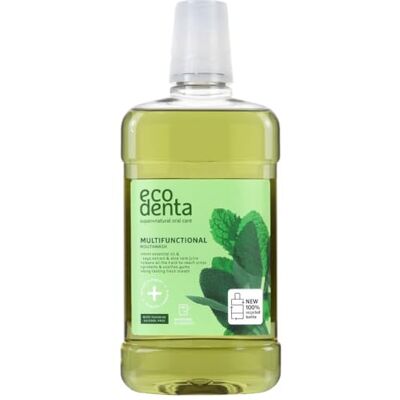 ECODENTA Enxaguar bucal antibacteriano multifuncional enxaguar bucal combate o mau hálito 500 ml ECODENTA Enxaguar bucal antibacteriano multifuncional enxaguar bucal combate o mau hálito 500 ml