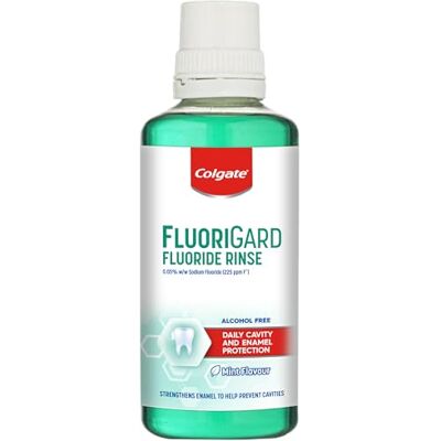 Colgate Enxaguar bucal 400 ml sem álcool Fluorigard Colgate Enxaguar bucal 400 ml sem álcool Fluorigard
