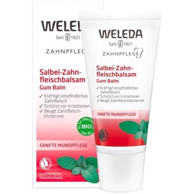WELEDA gel de sálvia para gengivas 30 ml Sálvia, camomila, gengivas delicadas, efeito refrescante, ajuda a fortalecer, irritações de calma, adequado para próteses WELEDA gel de sálvia para gengivas 30 ml Sálvia, camomila, gengivas delicadas, efeito refrescante, ajuda a fortalecer, irritações de calma, adequado para próteses