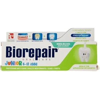 Biorepair Junior 6-12 Pasta de Dentes - Cuidados Infantis Biorepair Junior 6-12 Pasta de Dentes - Cuidados Infantis
