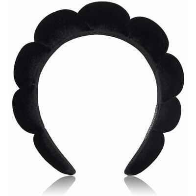 DRESHOW Diadema Spa para Mulheres Diadema com Esponja para Lavar o Rosto Nuvens Suave Tecido de Cacho Diademas para o Cuidado da Pele Maquilhagem DRESHOW Diadema Spa para Mulheres Diadema com Esponja para Lavar o Rosto Nuvens Suave Tecido de Cacho Diademas para o Cuidado da Pele Maquilhagem