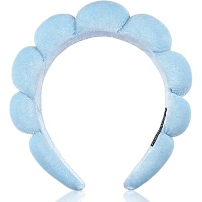 DRESHOW Diadema Spa para Mulheres Diadema com Esponja para Lavar o Rosto Nuvens Suave Tecido de Cacho Diademas para o Cuidado da Pele Maquilhagem DRESHOW Diadema Spa para Mulheres Diadema com Esponja para Lavar o Rosto Nuvens Suave Tecido de Cacho Diademas para o Cuidado da Pele Maquilhagem