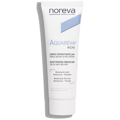 Noreva Aquareva Riche Creme hidratante 24H Idrata, Lenisce, Illumina l'Incarnato Pelli Secche e Molto Secche Produzione Francese, 40 ml Noreva Aquareva Riche Creme hidratante 24H Idrata, Lenisce, Illumina l'Incarnato Pelli Secche e Molto Secche Produzione Francese, 40 ml