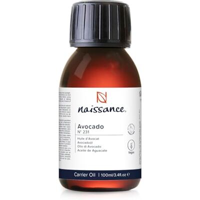 Naissance Óleo vegetal de abacate (Não. ) 100 ml Prensado a frio, vegano e não OGM Naissance Óleo vegetal de abacate (Não. ) 100 ml Prensado a frio, vegano e não OGM
