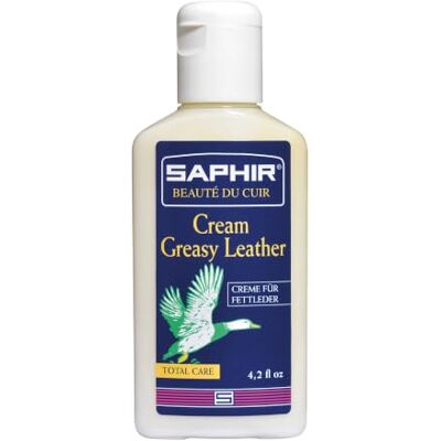 SAPHIR Cream Greasy Leather de 125 ml, creme para limpar, nutrir e proteger pele oleosa SAPHIR Cream Greasy Leather de 125 ml, creme para limpar, nutrir e proteger pele oleosa