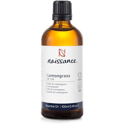 Naissance Óleo essencial de Lemongrass Flexuosus (Não. ) 100 ml Puro, natural, vestido a vapor, sem crueldade, vegan e sem diluir para usar em aromaterapia e difusor Naissance Óleo essencial de Lemongrass Flexuosus (Não. ) 100 ml Puro, natural, vestido a vapor, sem crueldade, vegan e sem diluir para usar em aromaterapia e difusor