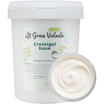 GRAN VELADA Cremigel base 1000 ml Ingrediente Cosmético Base para Cremes e Géis Cosmética Caseira Fácil de Personalizar GRAN VELADA Cremigel base 1000 ml Ingrediente Cosmético Base para Cremes e Géis Cosmética Caseira Fácil de Personalizar