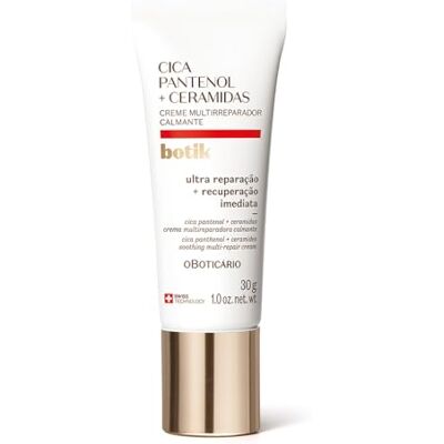 O BOTICARIO O Boticário Botik Cica Pantenol Creme Calmante Multi-reparador, 30 g Creme facial calmante Cica Pantenol + ceramidas pele seca e ultra seca, hidrata e repara, vegano O BOTICARIO O Boticário Botik Cica Pantenol Creme Calmante Multi-reparador, 30 g Creme facial calmante Cica Pantenol + ceramidas pele seca e ultra seca, hidrata e repara, vegano