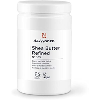 Naissance Manteiga de Karité refinada (Não. ) 1 kg natural, puro, vegan hidratante e nutritivo para o corpo, rosto, pele, cabelo, unhas, cabelo Naissance Manteiga de Karité refinada (Não. ) 1 kg natural, puro, vegan hidratante e nutritivo para o corpo, rosto, pele, cabelo, unhas, cabelo