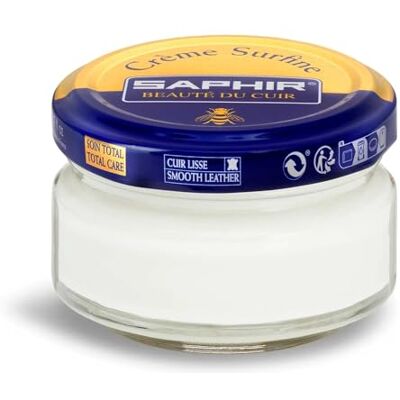 SAPHIR Crème Surfine 50 ml, Pommadier creme para nutrir e suavizar os pele lisa (branco 21) SAPHIR Crème Surfine 50 ml, Pommadier creme para nutrir e suavizar os pele lisa (branco 21)