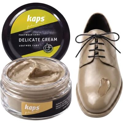Kaps Creme para cuidados com o sapato, cuidado intensivo e nutritivo com o couro, delicado, 70 cores Cuidado intensivo y nutritivo del cuero y del calzado, 70 colores Kaps Creme para cuidados com o sapato, cuidado intensivo e nutritivo com o couro, delicado, 70 cores Cuidado intensivo y nutritivo del cuero y del calzado, 70 colores